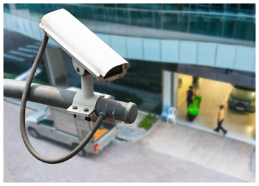 CCTV Camera at Commercial Entrance